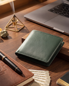 Dhan Vriddhi Wallet on a work desk